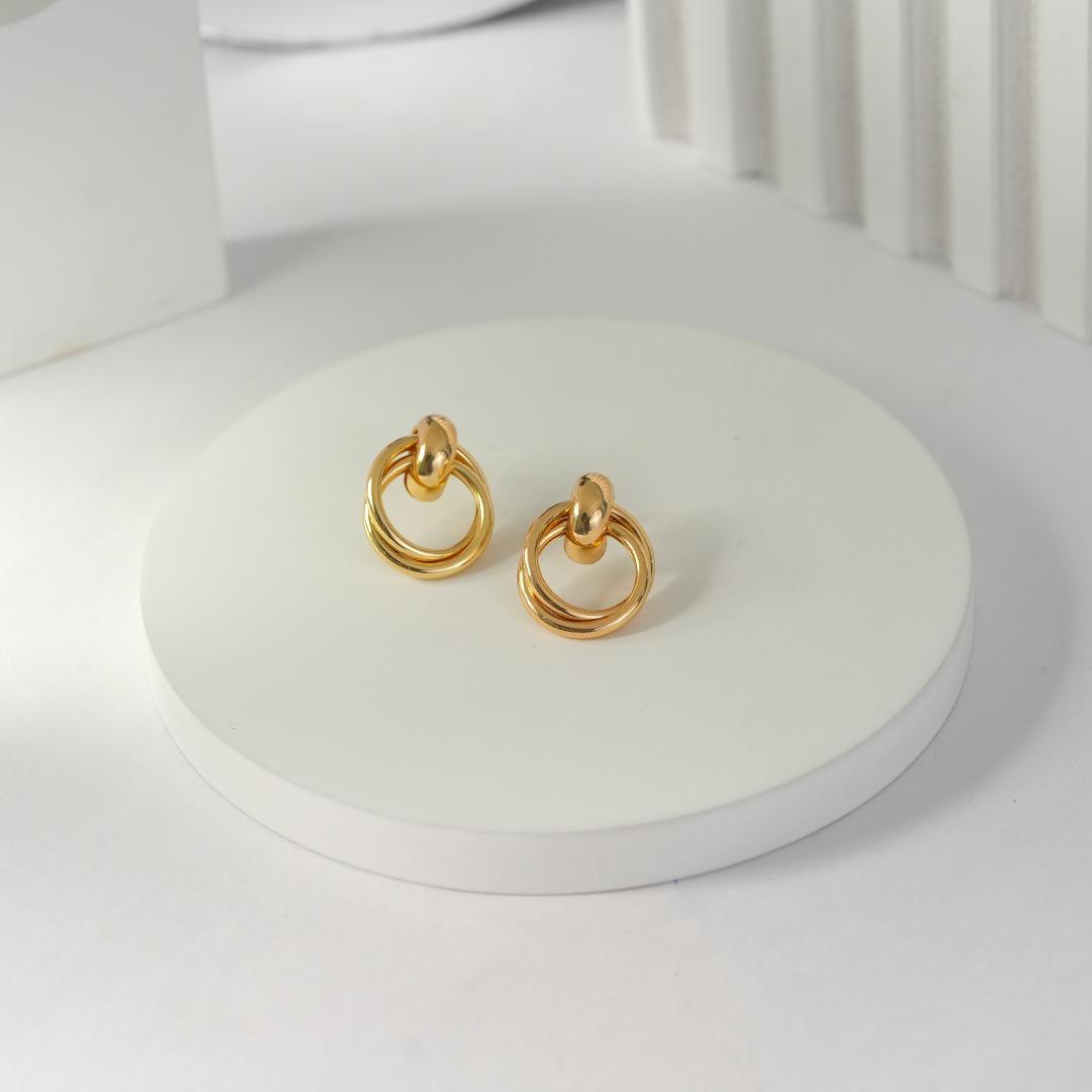 Gold Rings Earrings -33